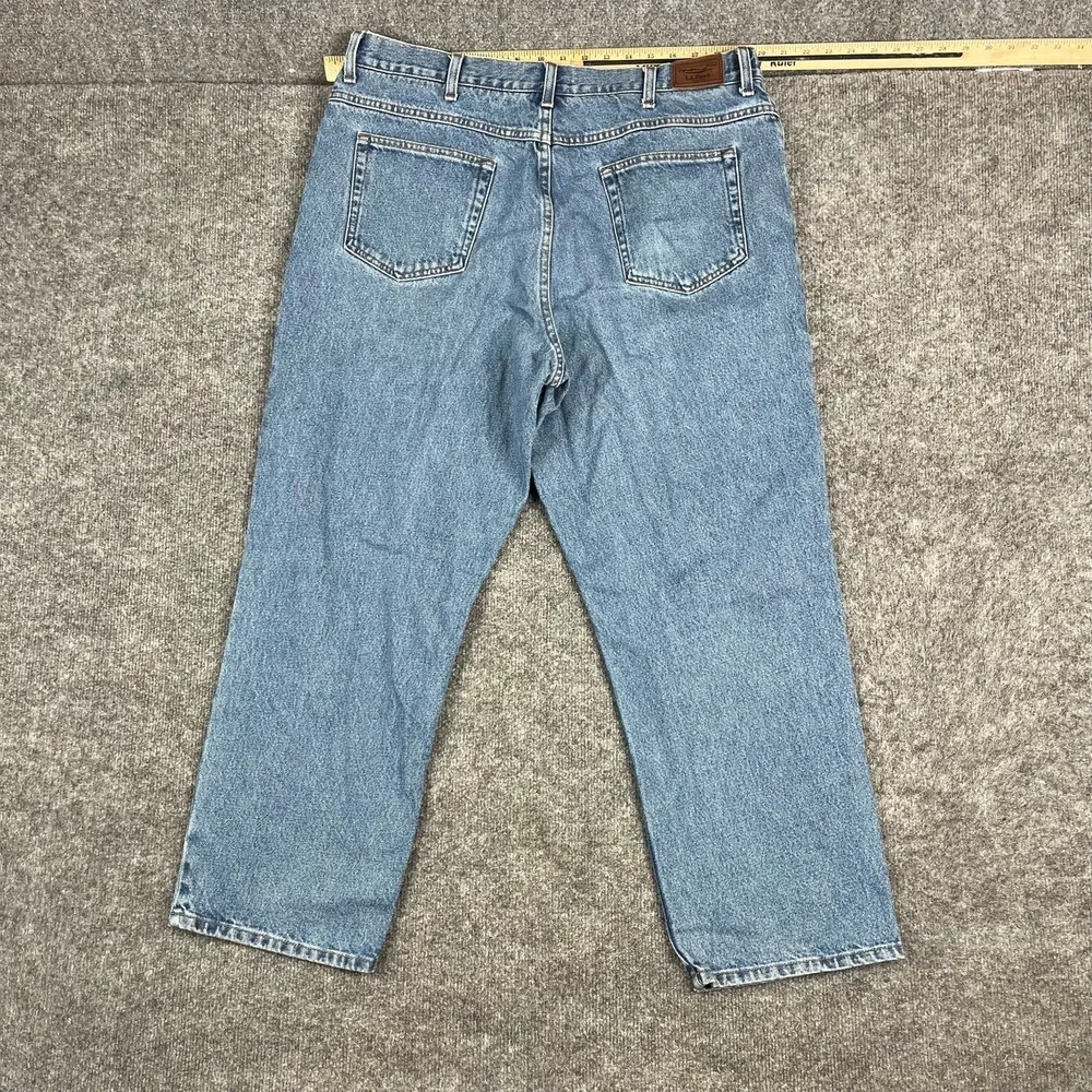 LL Bean Jeans Mens Size 38x29‎ Blue Comfort Waist Straight Leg Classic Denim